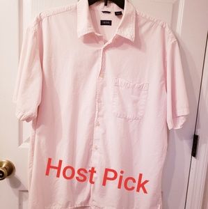 Pocket Short Sleeve Button Shirt Unisex